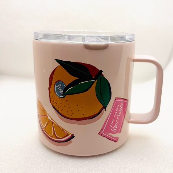 Kate Spade New York -Rise & Shine Stainless Steel Insulated Mug Cup W/Cover - Picture 3 of 9